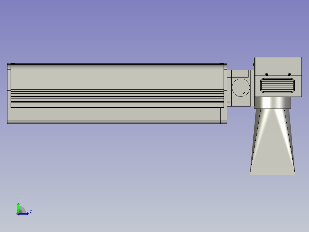 084激光打标左视图