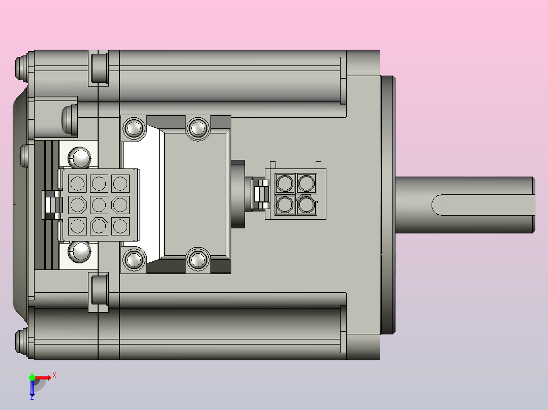 松下200W伺服电机MHMF022L1U2 2俯视图