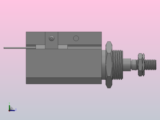 CJP针型气缸[CDJPB15-10D]左视缩略图