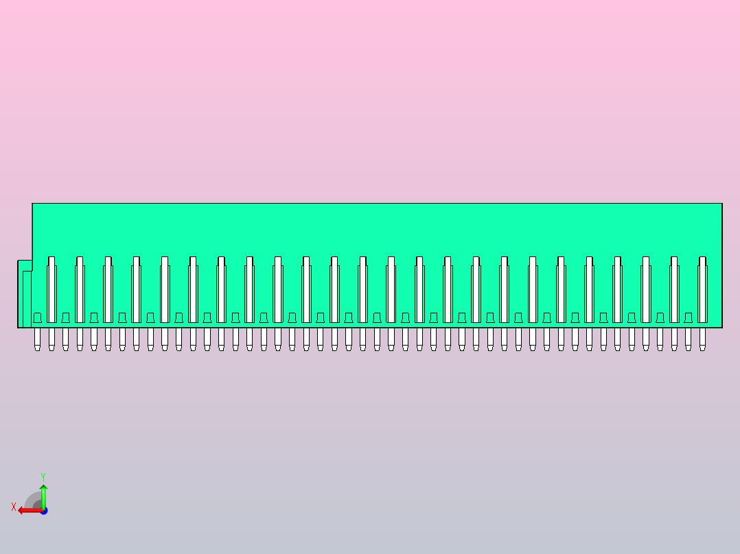 端子2EDGVTC-5.0-48P-14-00AH后视图