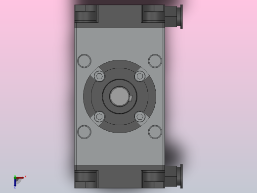 旋转气缸HCRA1系列[HCRA1BS80-90]俯视缩略图
