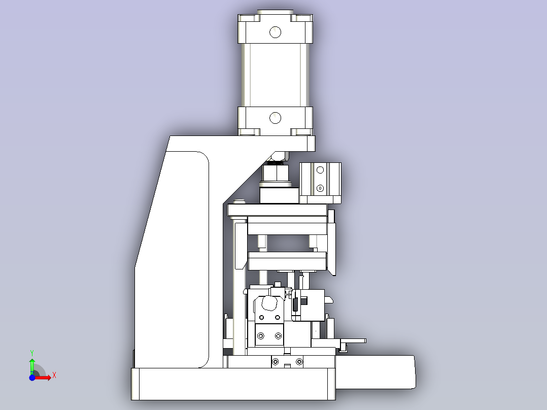 SD卡端插针设备模型前视图