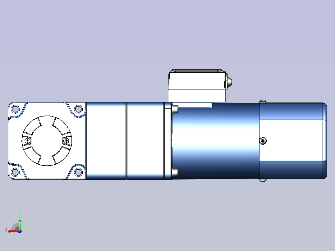 精研YF调速电磁制动电机 120yf03-1800后视图