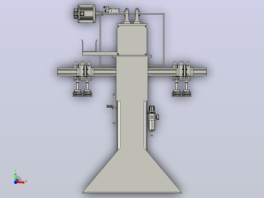 Picker+Plate+Machine取料板机拾板机3D数模图纸+STEP格式前视缩略图