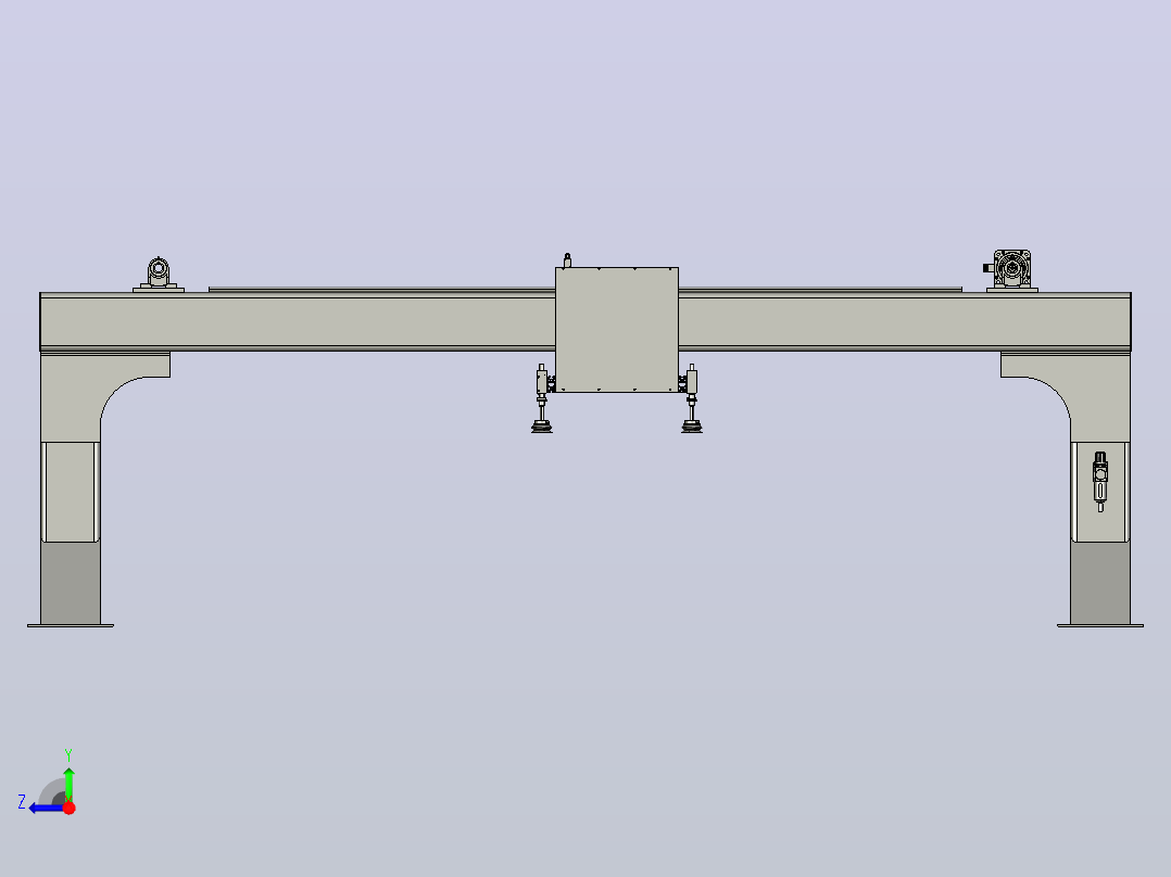 Picker+Plate+Machine取料板机拾板机3D数模图纸+STEP格式右视图