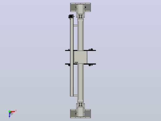 Picker+Plate+Machine取料板机拾板机3D数模图纸+STEP格式俯视缩略图