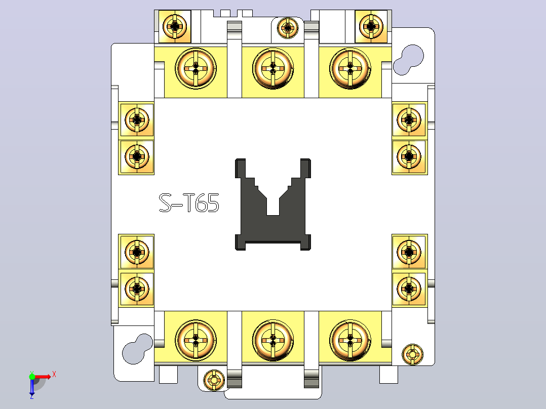 接触器S-T65三菱电机俯视图