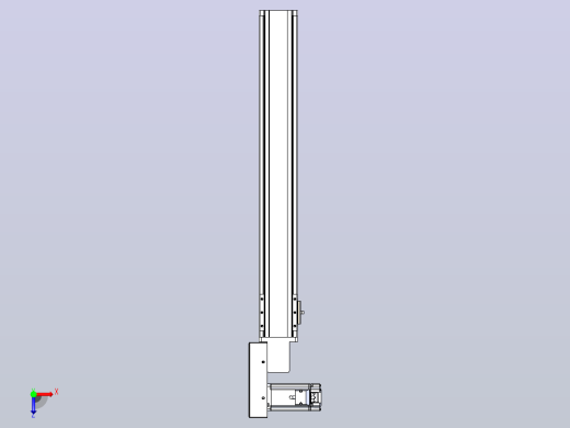 皮带直线轴半封闭可选导轨TPA-HNB-85S-90-L550-ML-C-P20-N3俯视缩略图