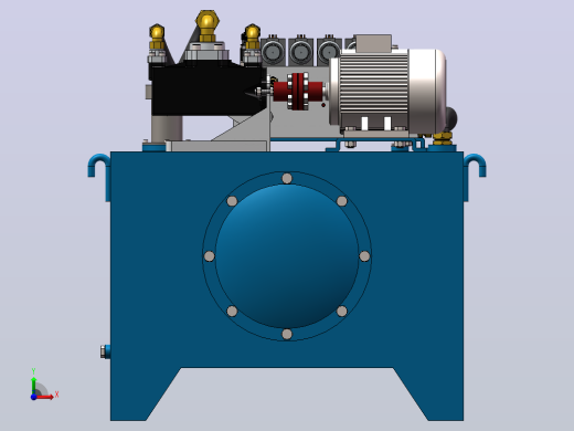 YLD-15MN高速热冲压液压机（SW+CAD+说明书）前视缩略图