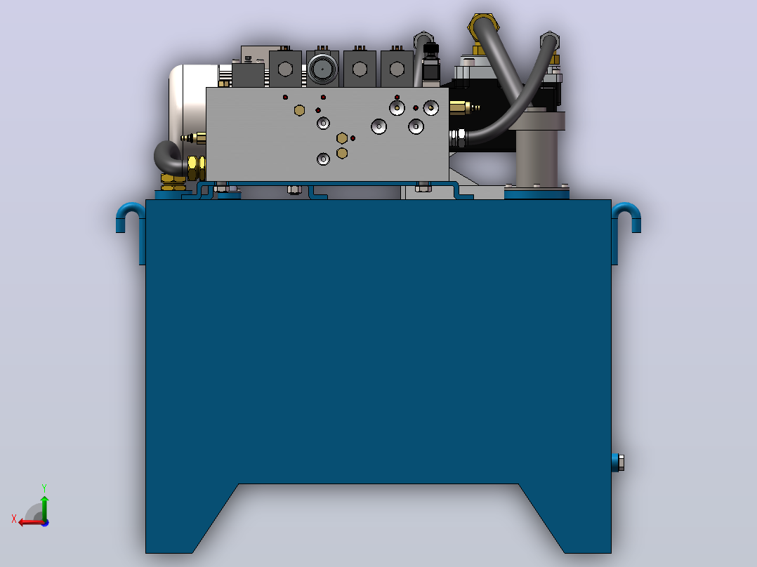 YLD-15MN高速热冲压液压机（SW+CAD+说明书）后视图