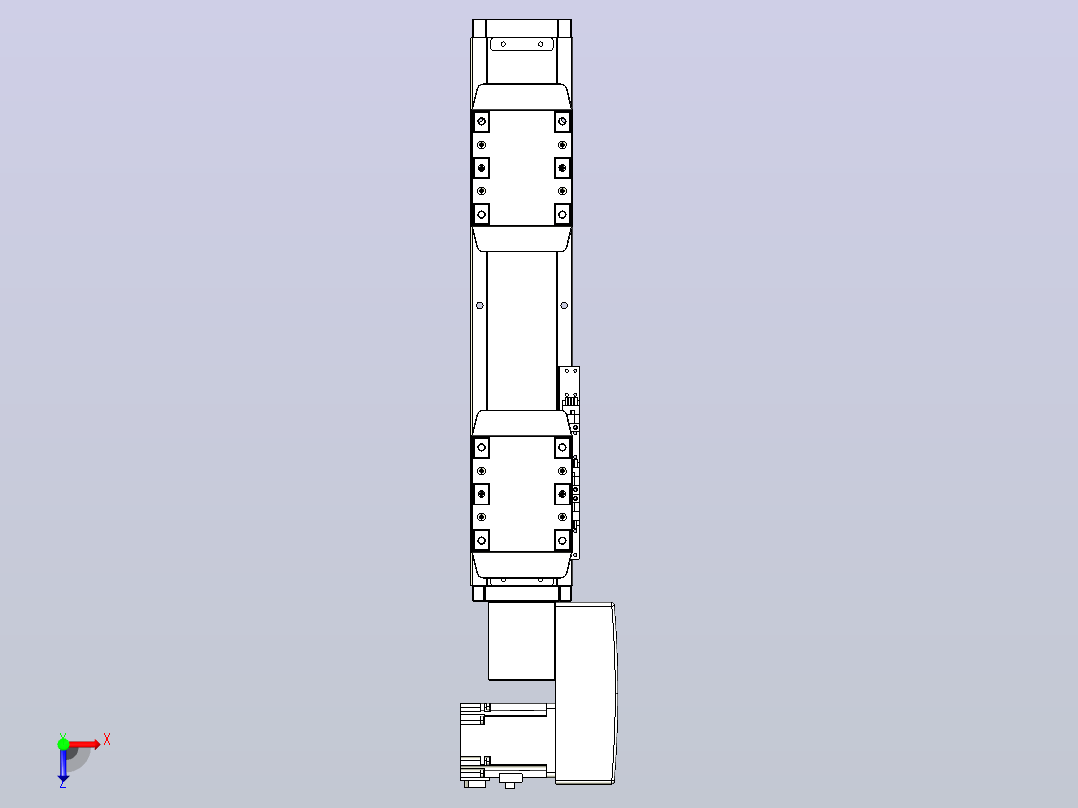 皮带直线轴双滑块型TPA-GCBS-80-P60-L50-QR-M20-N3俯视图