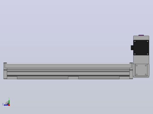 DMB62-LUCR同步带模组直线模组（电机左上折）[DMB62-L66S300-DT400-C2U-LUCR]右视缩略图