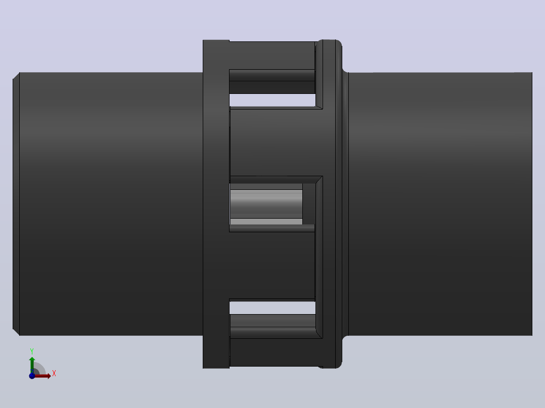 LM型梅花形弹性联轴器_LM6联轴器J138×82／Z38×60前视图