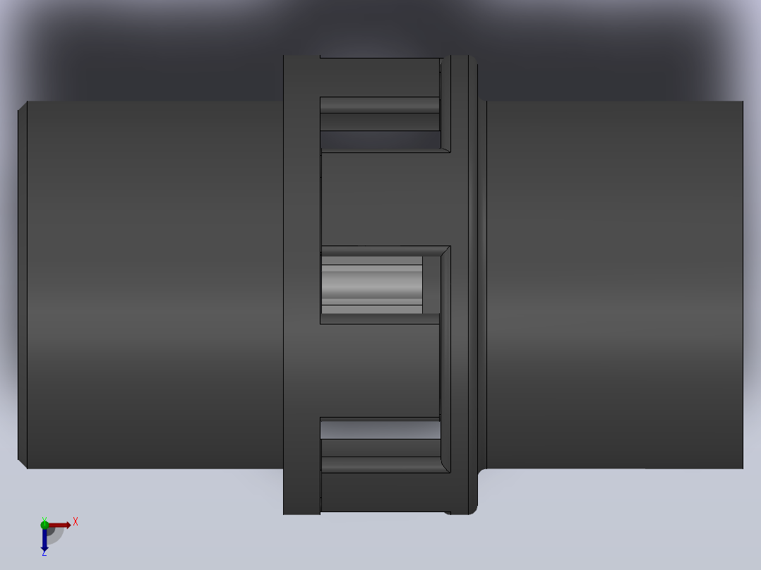 LM型梅花形弹性联轴器_LM6联轴器J138×82／Z38×60俯视图