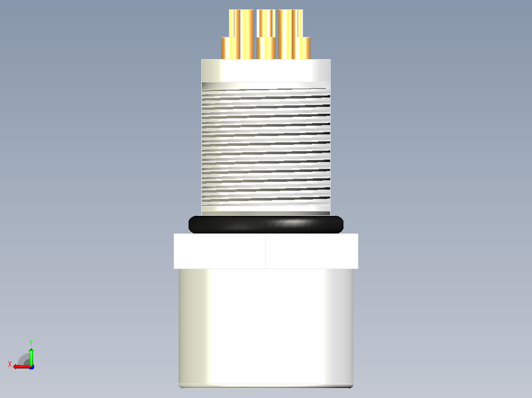M8 连接器 5 针 B 母后视图