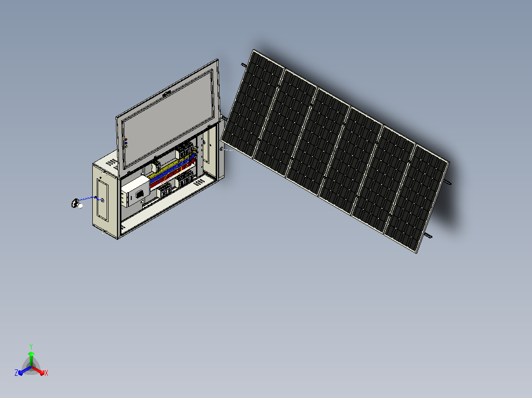 光伏系统正等轴测图
