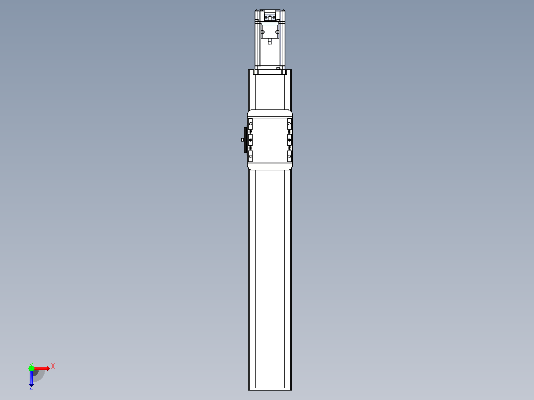 滚珠丝杠直线轴带导轨全封闭TPA-HCR-85D-1610C-L400-M-Y-P20-N3俯视图