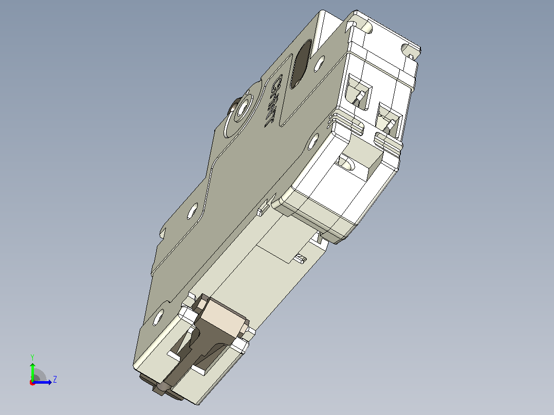 NB5-40S小型断路器三维模型202202左视图