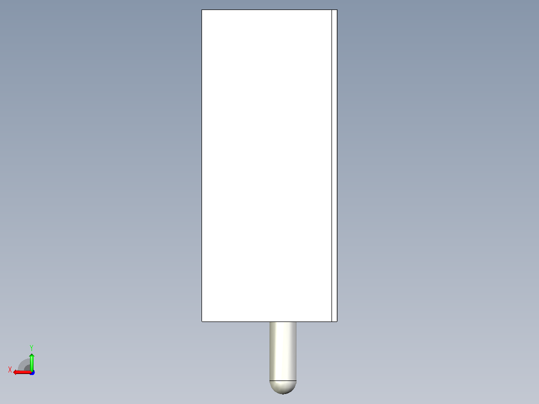 蓝色散热器尺寸15 x 12 6 x 6 5 mm 11mm引脚固定ipt后视图