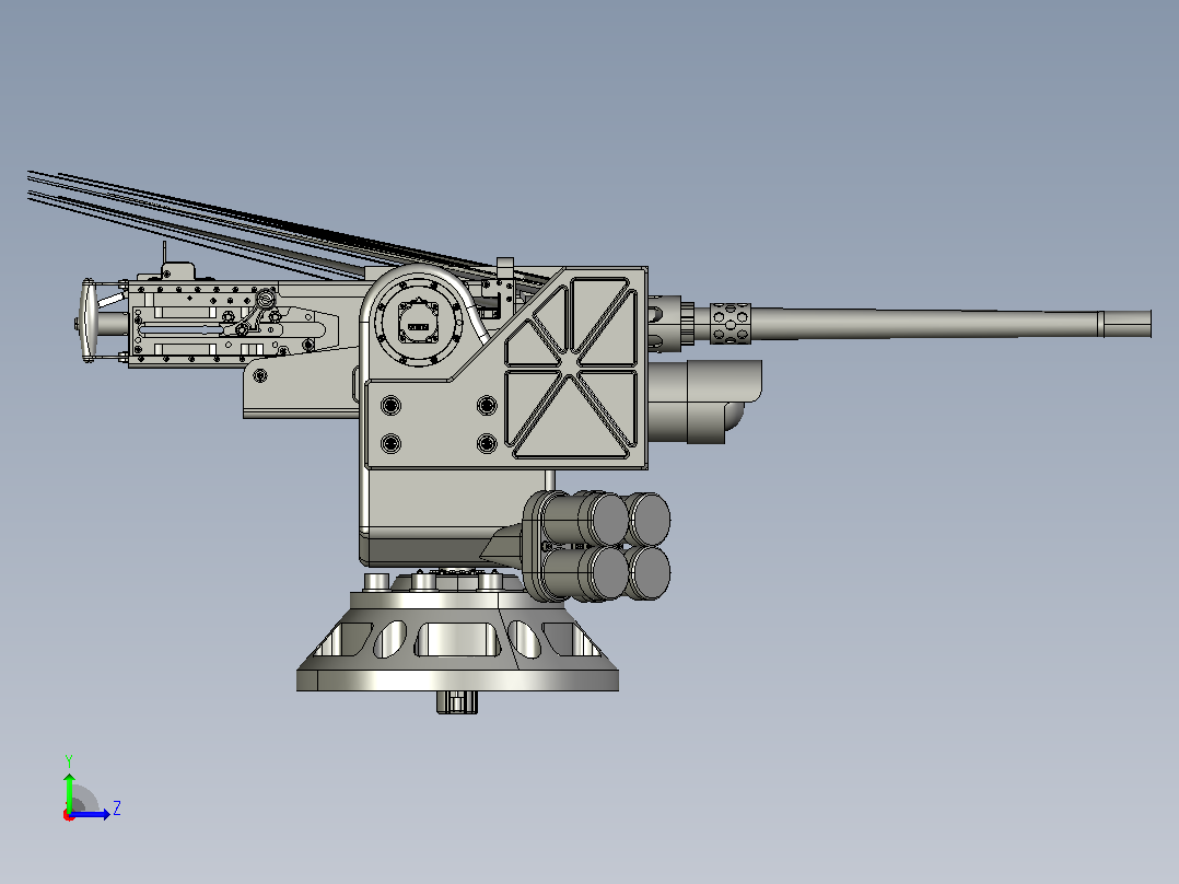 RCWS-RWS -遥控武器站左视图
