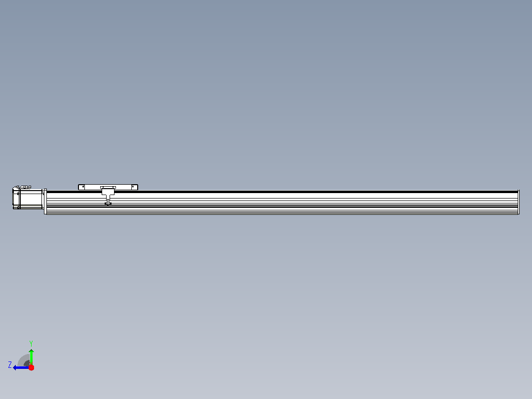 滚珠丝杠直线轴带导轨全封闭TPA-HCR-202D-2510C-L1500-M-C-P75-N3右视图
