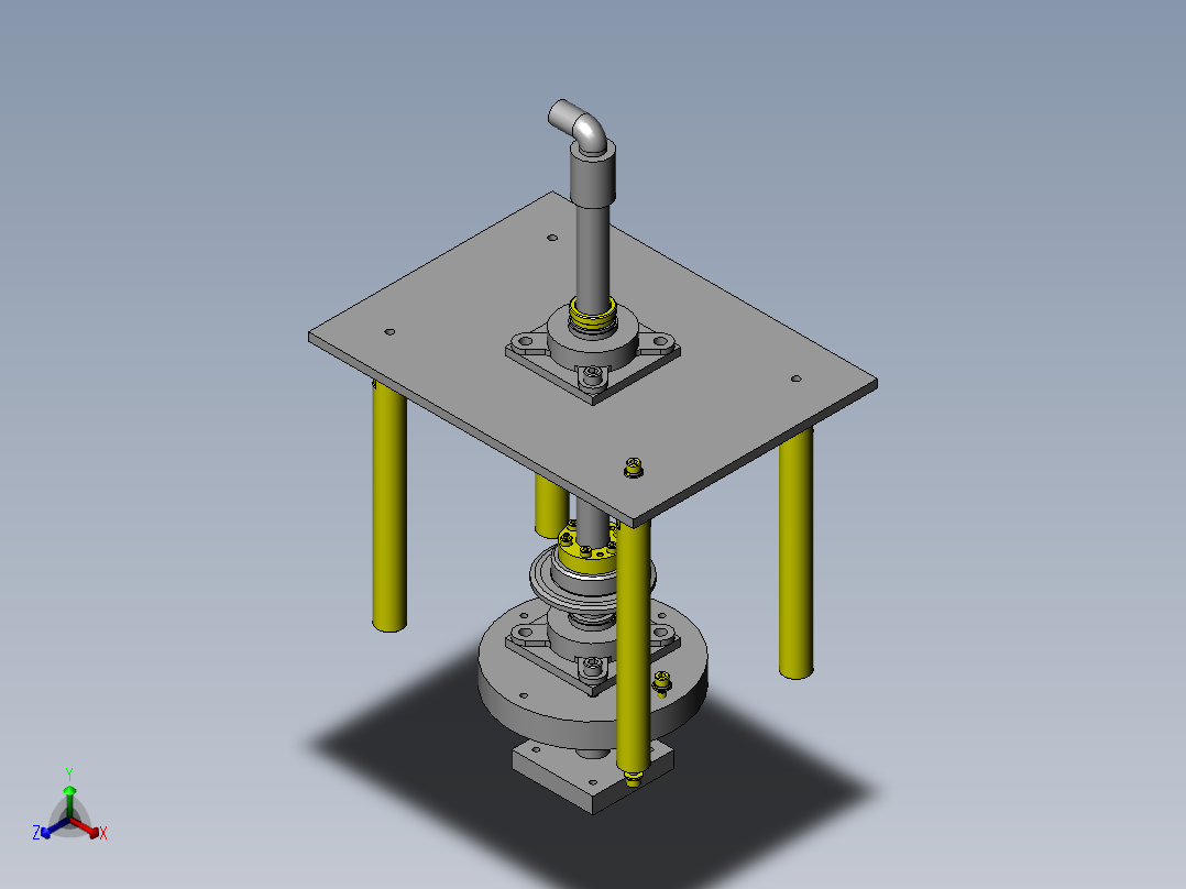 旋转式零件清洗组件