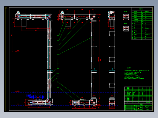 诱导式提升机总图