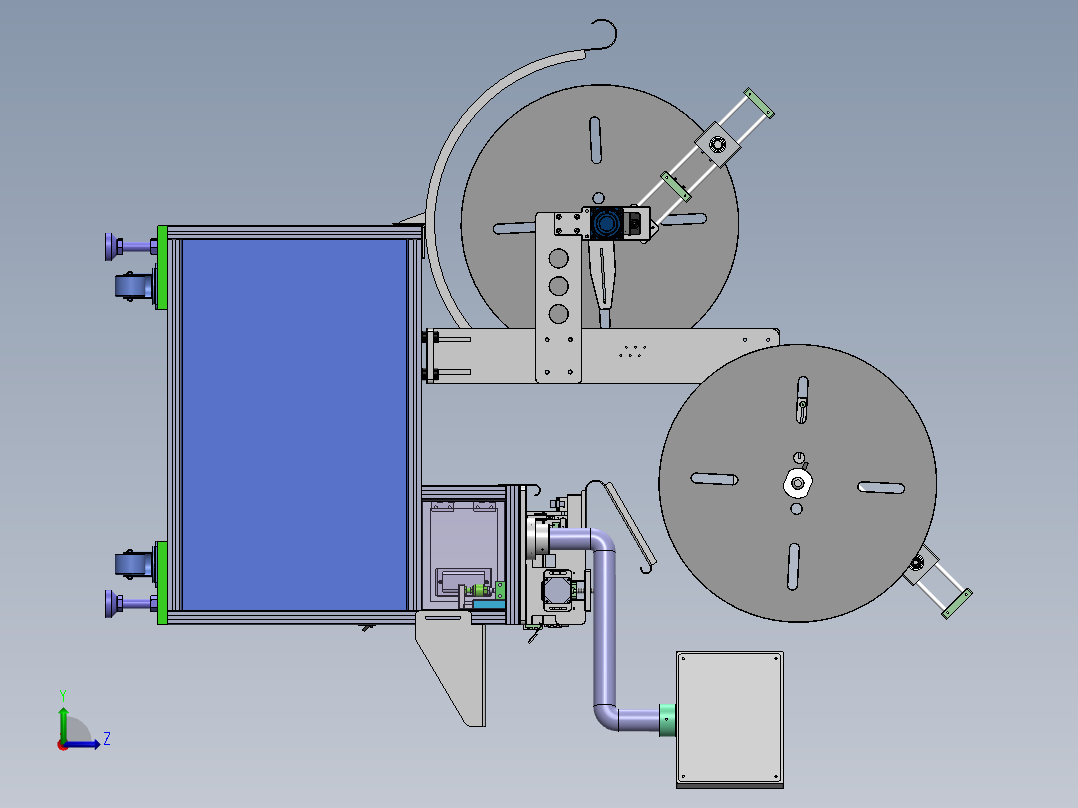 端子排自动切割设备含bom sw17可编辑左视图
