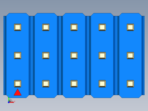 彩色公头100mil（2.54mm）系列-DS1021_blue_3x05p_100mil_Type19_rev1.0前视缩略图