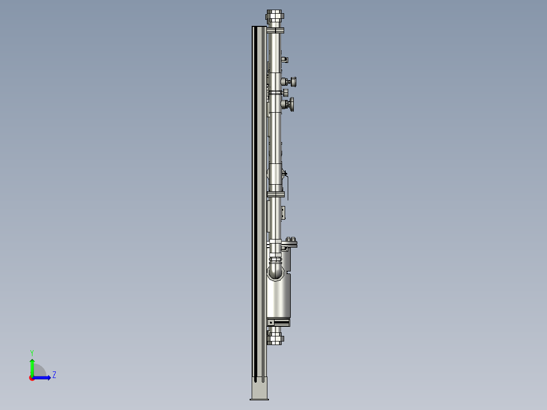 水加压管道组左视图