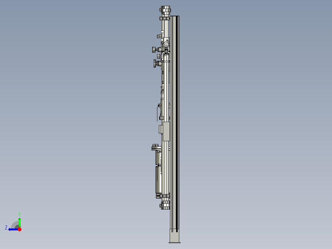 水加压管道组右视图