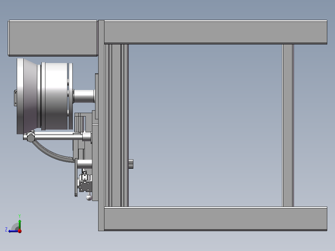半自动新组装设备右视图