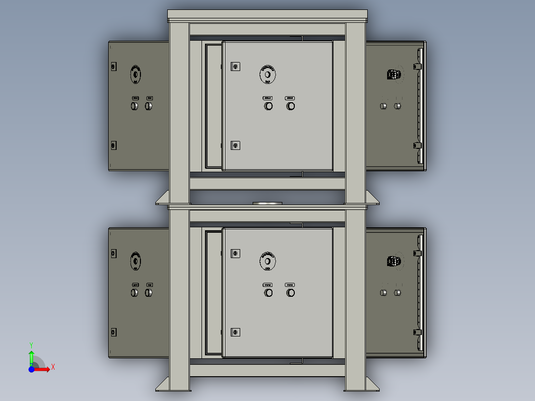 小区总电压箱前视图