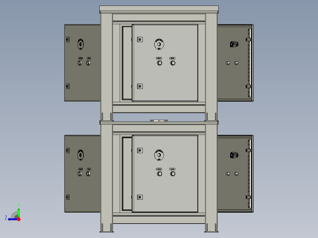 小区总电压箱右视图