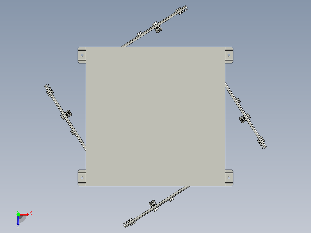 小区总电压箱俯视图