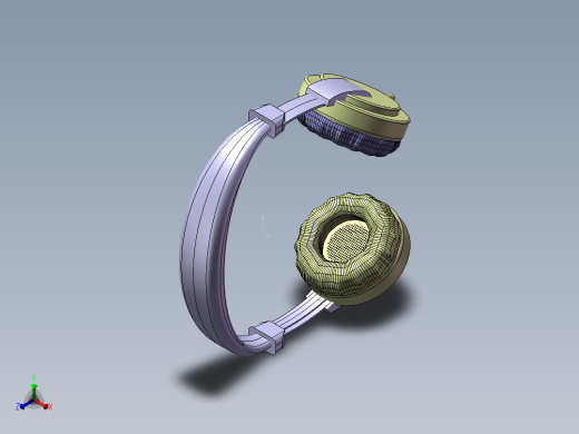 头戴式耳机三维模型