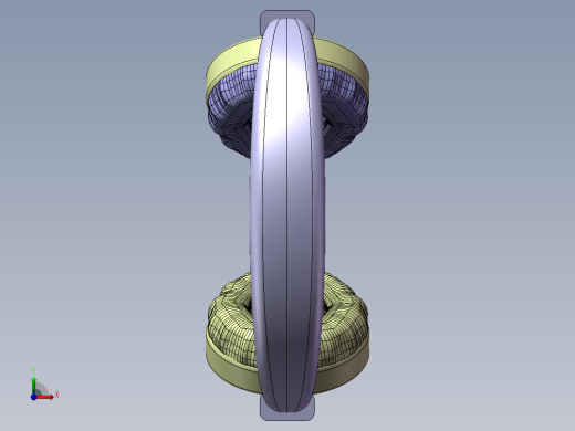 头戴式耳机三维模型前视缩略图