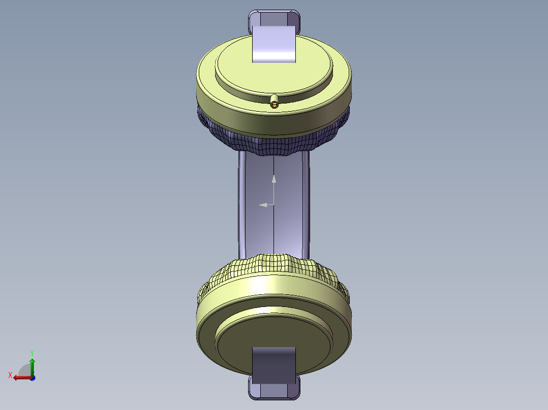头戴式耳机三维模型后视图