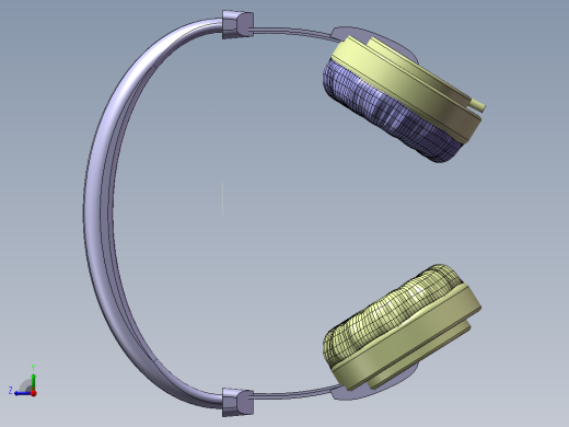 头戴式耳机三维模型右视缩略图