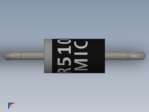 电容器 二极管 电阻器-Schottky Diode SR5100俯视缩略图
