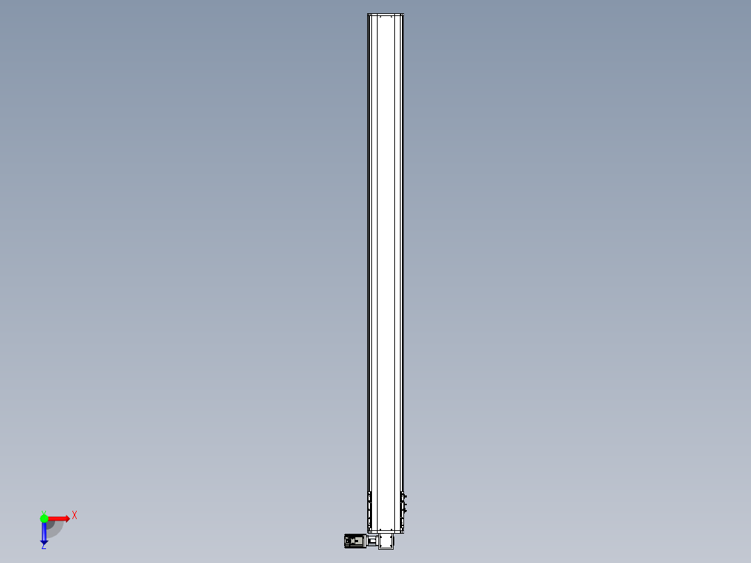 东锦同步带传动-直线滑台模组DH210B-L150-S2650-BL-P750W-C3俯视图