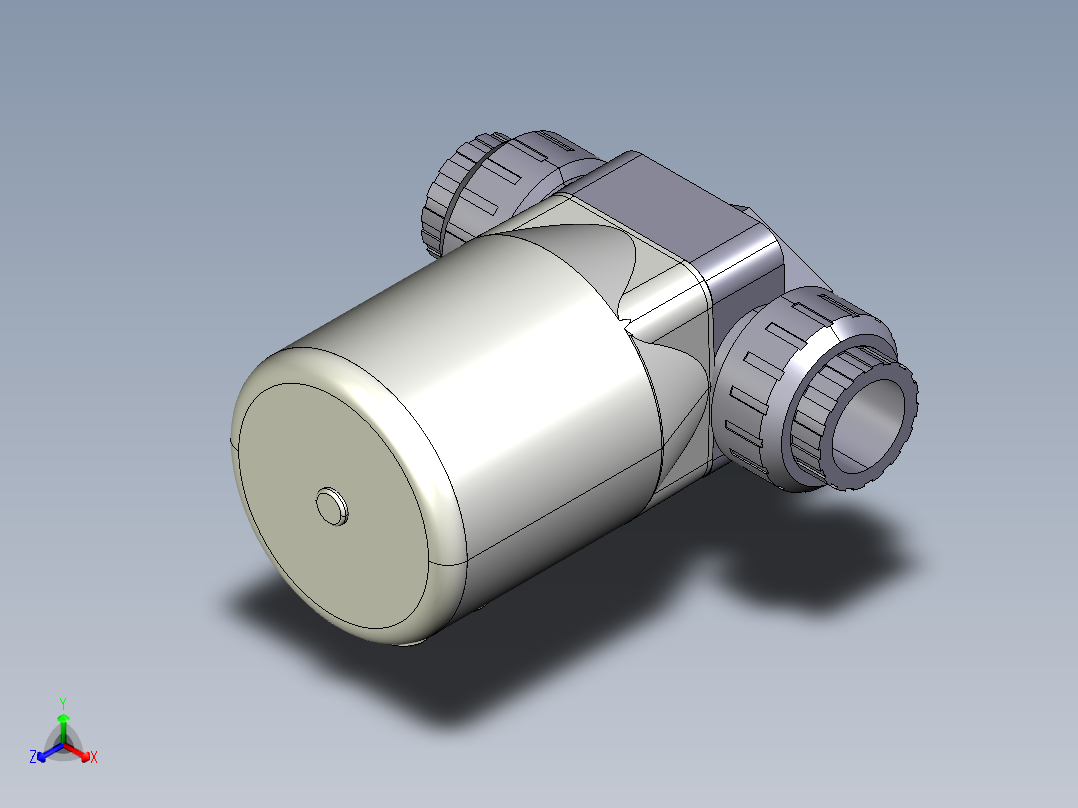 7DKPUFVCP NC 气动隔膜阀常闭和BSP螺纹女性联盟结束，PVC-U系列正等轴测图