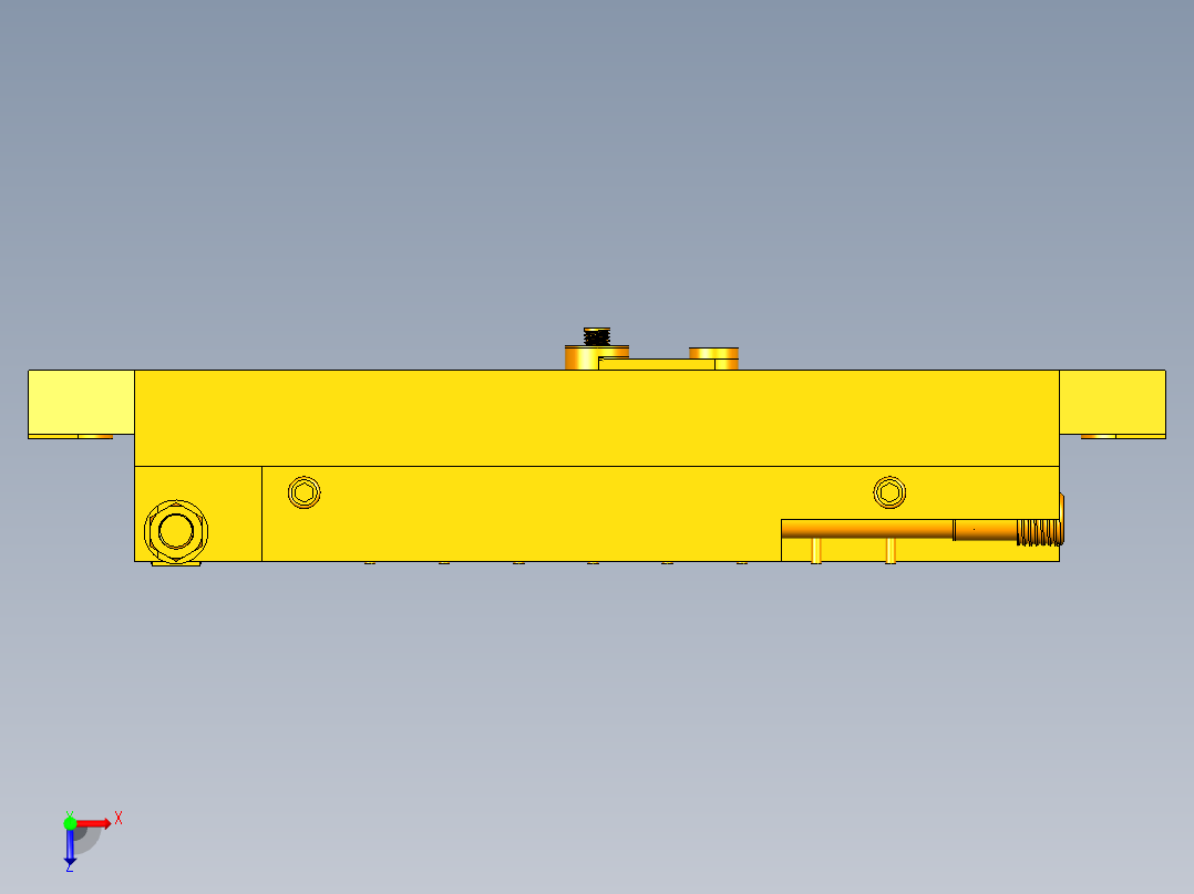 多件平行联动夹紧铣床夹具设计俯视图