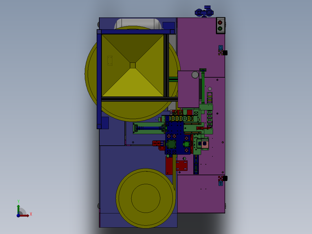 全自动打螺母机设备前视图