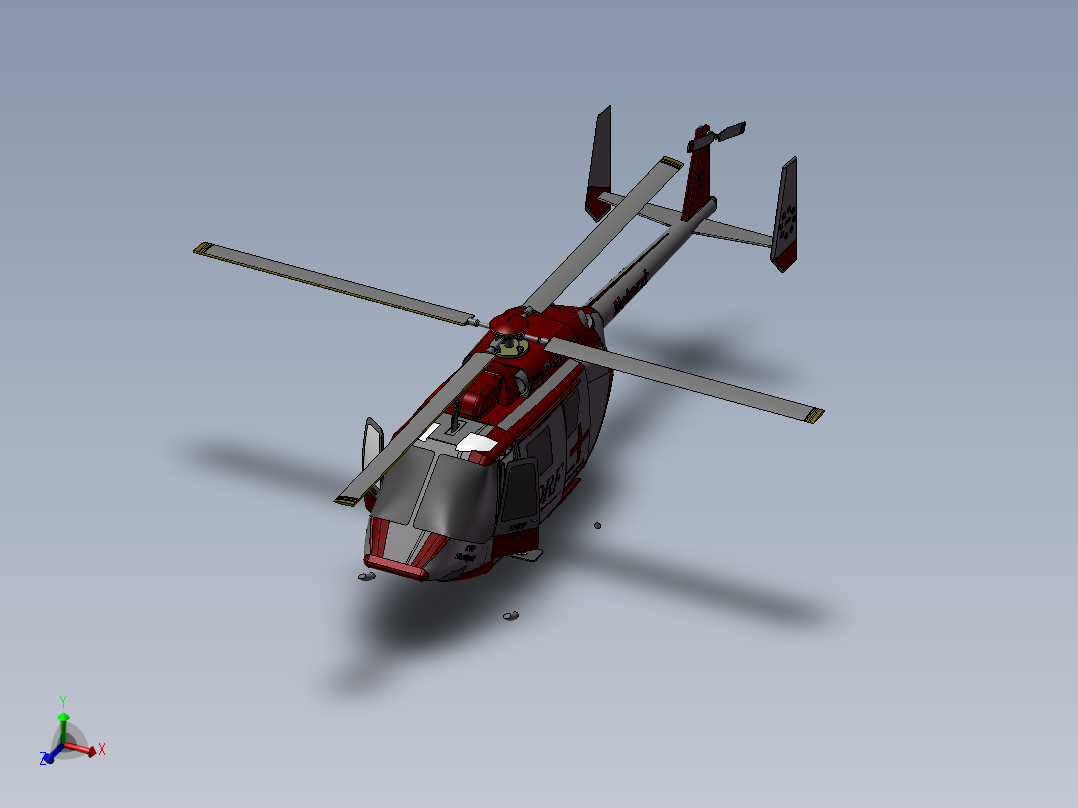直升飞机主视图