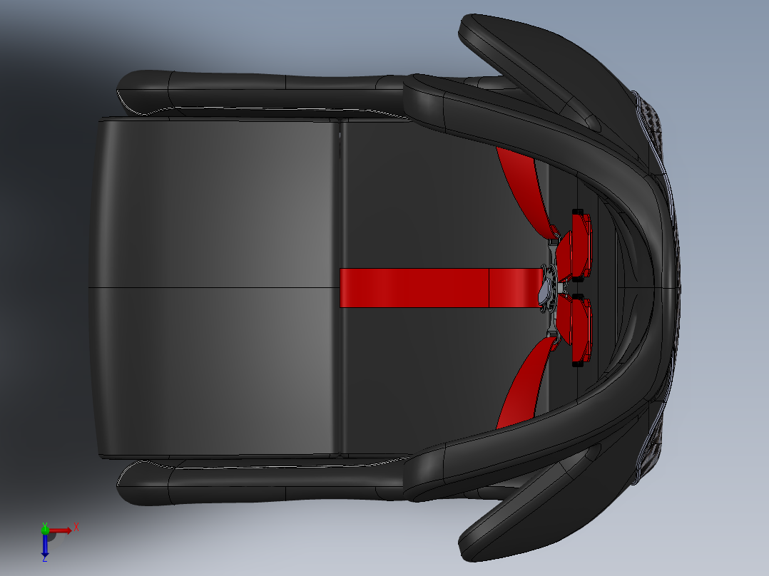 XL609-汽车儿童安全座椅设计及创新设计资料俯视图