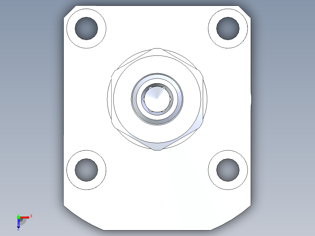 KOSMEKLT0400-GR-Y30多系列多零件图纸模型多系列多零件图纸模型俯视图