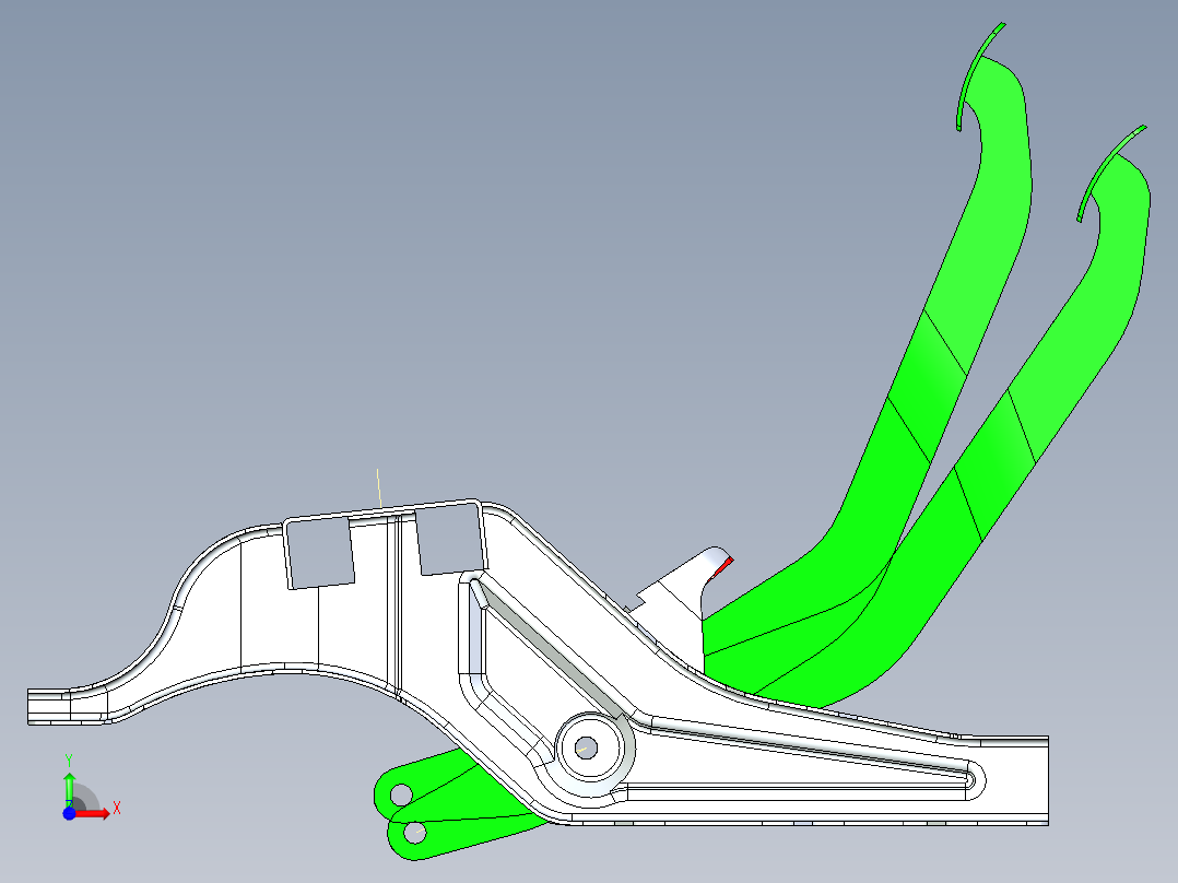 汽车客车刹车踏板前视图
