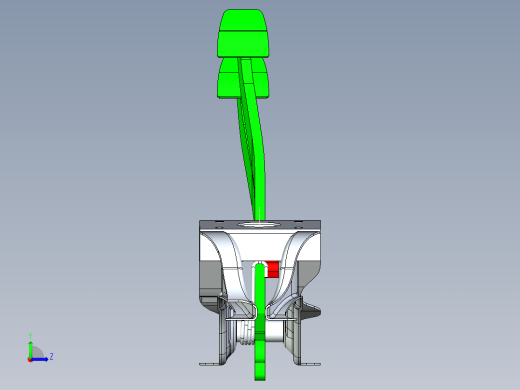 汽车客车刹车踏板左视缩略图