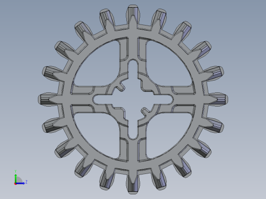 32269 Old Grey Technic Gear 20 Tooth Double Bevel.SLDPRT左视缩略图